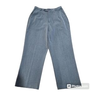 Covington Petite Womens Grey Mid Rise Straight Leg Trouser Dress Pants Size 8P